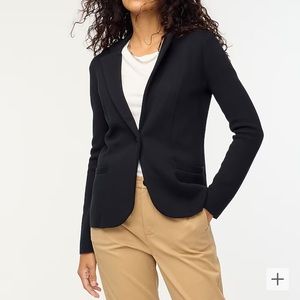 Jcrew Stretchy Knit Blazer in Black Size Large